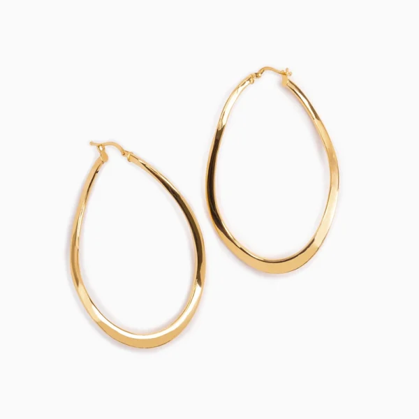 گوشوار حلقه ای موج دار